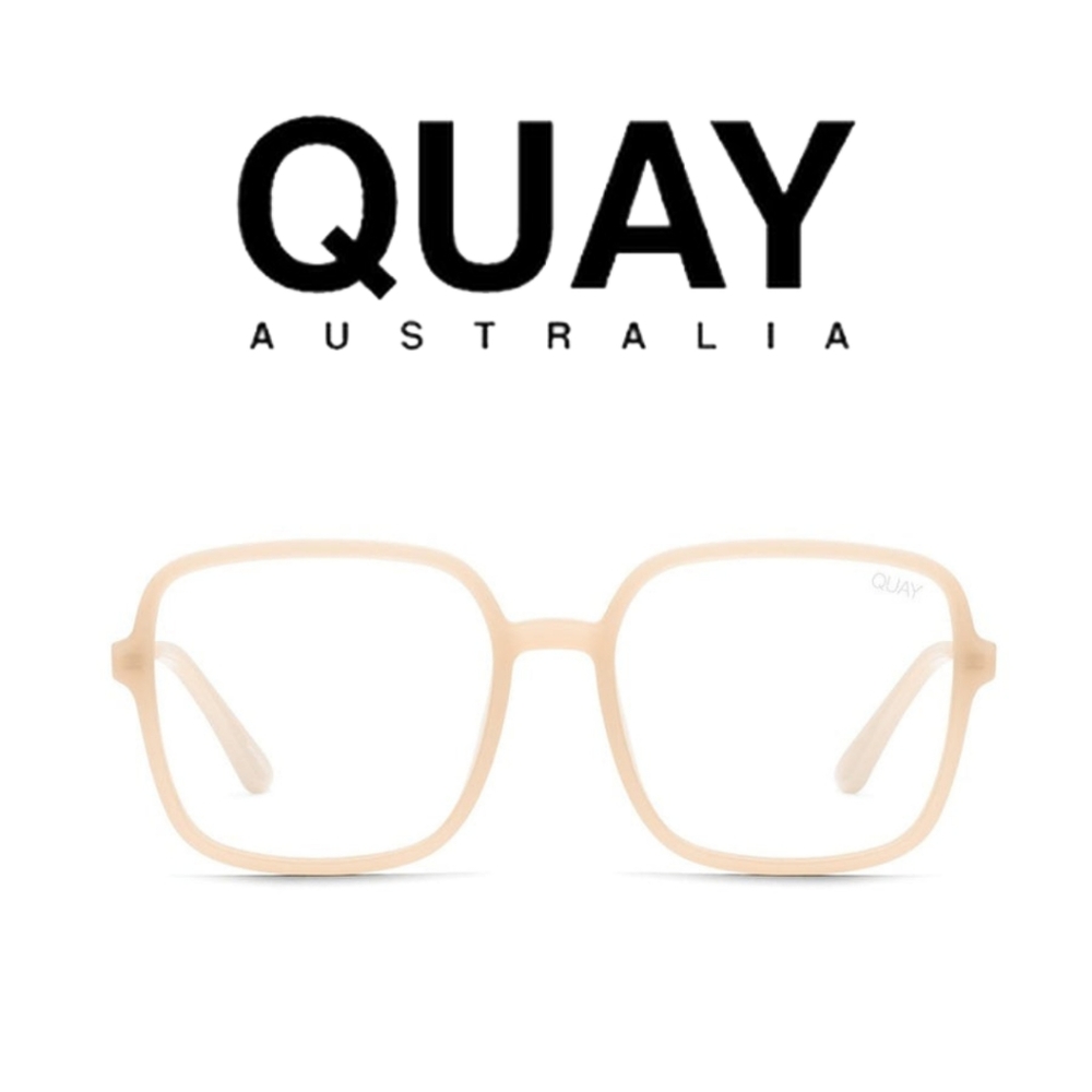 QUAY AUSTRALIA- 9 to 5 Blue light glasses - peach